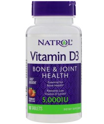 Отдельные витамины Natrol Vitamin D3 5,000IU  (90 таб)