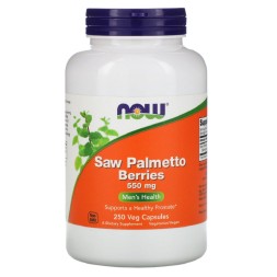 Препараты для повышения тестостерона NOW Saw Palmetto Berries 550mg   (250 vcaps)
